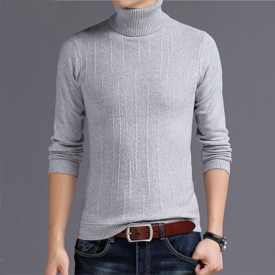 

SUNSIOM Winter Men Slim Warm Knit High Neck Pullover Jumper Sweater Top Turtleneck