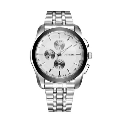 

OUKESHI Fashion Waterproof Men Quartz Stainless Steel Watch