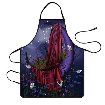 

Toponeto Home Women Waterproof Cute Cartoon Kitchen Restaurant Cooking Bib Apron Aprons