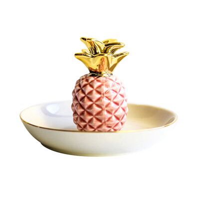 

Toponeto Gold-plated jewelry plate home decoration plate ring jewelry storage plate