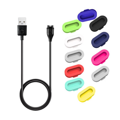 

ECSEM Charger Port Protector Silicone Dust Cover Plug for Garmin Fenix 5S55XVivoactive 3VivosportForerunner 935 945 245