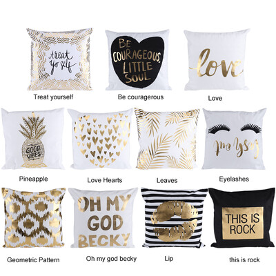 

Vintage Printing Bronzing Linen Cotton Pillow Case Sofa Throw Cushion Cover Home Car Decor 45 x 45 cm 18 x 18 in