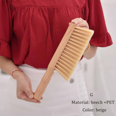 

Gobestart Wood Soft Hair Bed Brush Dusting Brush Without Lint Long Handle Cleaning Brush