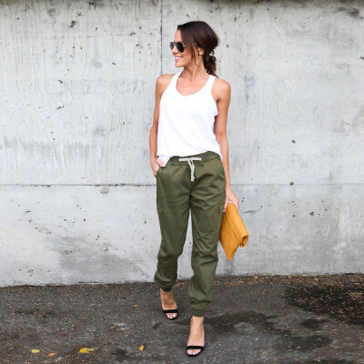 

Women High Waist Sports Cargo Pants Outdoor Casual Trousers Pants