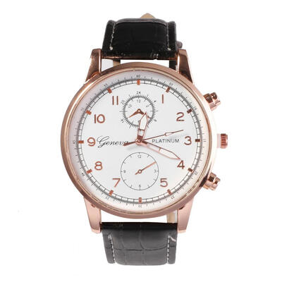 

Alligator Pattern Strap Quartz Watches Men Ultra-thin Analog Wristwatch