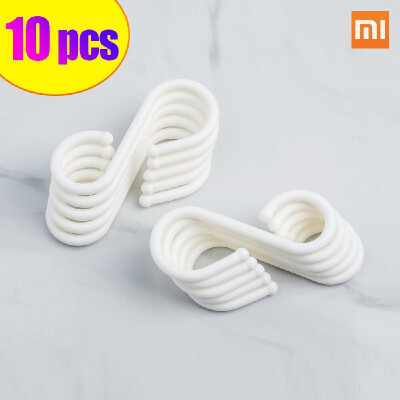 

10Pcs Xiaomi Round  Shape Hanger Kitchen House Pot Pan Hook Clasp Hanging Clothes Coat Handbag Cabinet Towel Hook Multifunction H