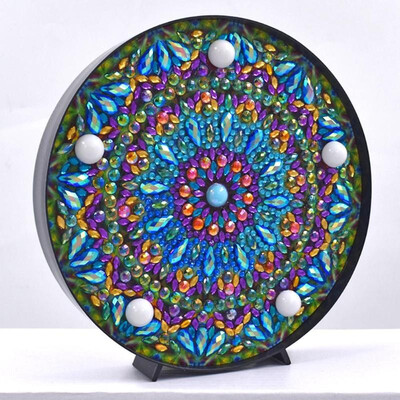 

DIY Mandala Diamond Painting Light Embroidery Full Special Drill LED Lamp