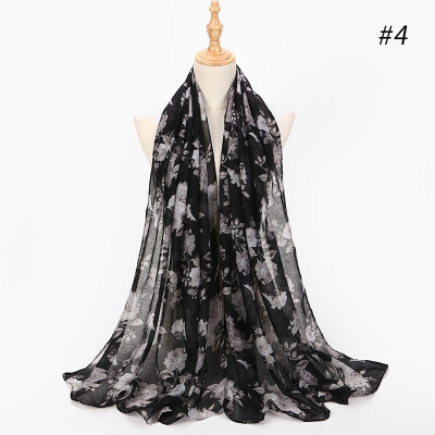 

Cross-border special for printing thin summer spring&autumn vintage cotton&linen Bali yarn shawl cloth bib shawl scarf scarves