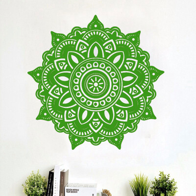 

〖Follure〗Mandala Flower Indian Bedroom Wall Decal Art Stickers Mural Home Vinyl Family BU