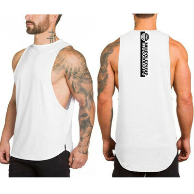 

SUNSIOM Mens Gym Vest Racerback Bodybuilding Muscle Stringer Plain Tank Top Fitness