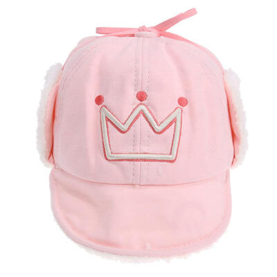 

Baby Boy Girl Kids Infant Winter Warm Cap Crown Thick Ear Protection Cap