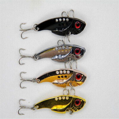 

VISSEN 55cm 11g 4pcslot Large Bionic Bait Metal VIB Spinner Spoon Artificial Fishing Lure Hard Baits Sequins with Treble Hook