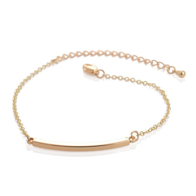 

New Korean Fashion Jewelry Bracelet Femme Curved Bar Bracelets For Women Simple Bend Bar Bracelets Party Gifts