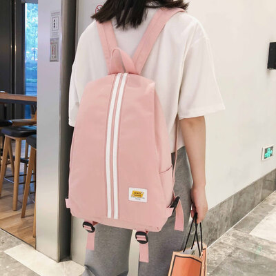 

Schoolbag female Korean Harajuku ulzzang college student backpack high school simple ancient sense Joker ins wind backpack