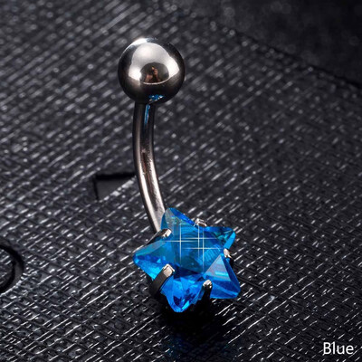 

Navel Ring Belly Button Bar Star Body Piercing Jewelry Stainless Steel