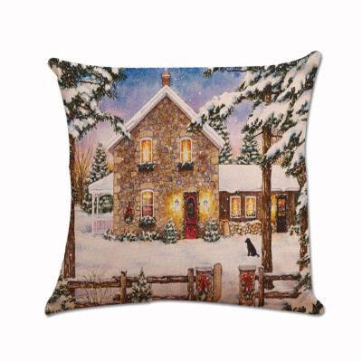 

Tailored Christmas Xmas Santa Claus Cushion Cover Pillow Case Square Car Home Decor