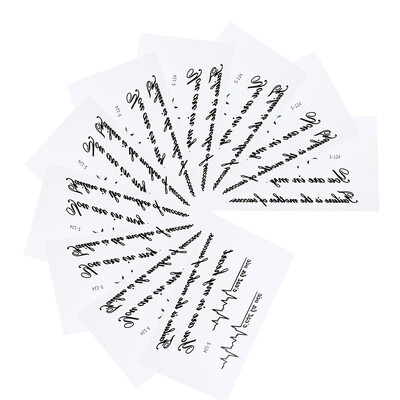 

10Pcs Waterproof Men Women Fashion Body Art Flash Temporary Tattoo Stickers