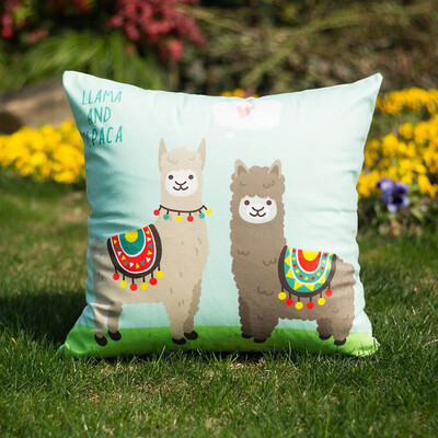 

DIY Two Tone Alpaca Glitter Sequins Throw Pillows Decorative Cushion Case Various Fun Designs And Colors
