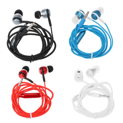 

35mm Wired Headphone In-Ear Headset Stereo Music Earphone Earpiece In-line Control Hands-free with Microphone for Smartphones Tab