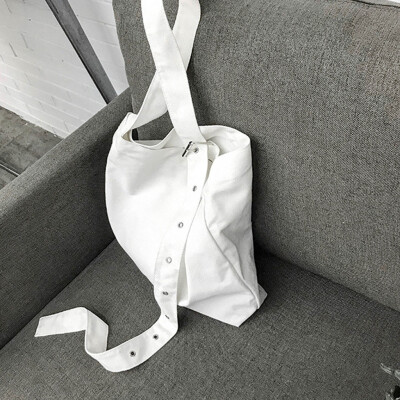 

Tailored Fashion Girls Solid Color Canvas Art Versatile Shoulder Bag Messenger Bag