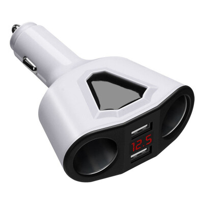 

Car charger dual USB car charger digital display multi-function car car phone charger dual cigarette lighter