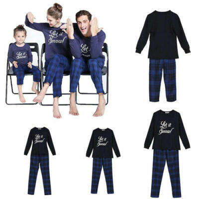 

US Family Matching Adult Women Kids Christmas Pyjamas Nightwear Pajamas Sets