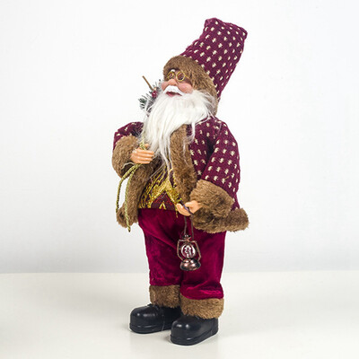 

Merry Christmas Santa Claus Sitting Standing Doll Christmas Ornament Christmas Desk Decor Kids Gift