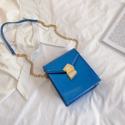 

Qiao Bani 2019 new Korean fashion Dongdaemun simple chain flip bag size single shoulder diagonal female bag