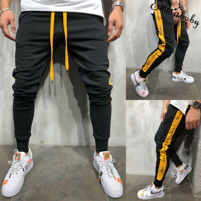 

Mens Gym Slim Fit Trousers Tracksuit Bottoms Skinny Joggers Sweat Track Pants