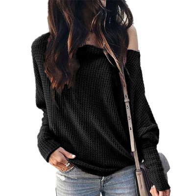 

Fashion Women Off Shoulder Casual Loose Sweater Baggy Jumper Pullover Tops Shirt