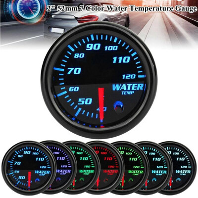 

2 52mm Mechanical Turbo Boost PSI Pressure Vacuum Gauge Meter 12V 7 Color LEDs