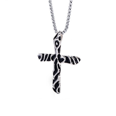 

Stainless Steel Cross Necklace For Men Woman Punk Cute Vintage Rock Hiphop LP0070