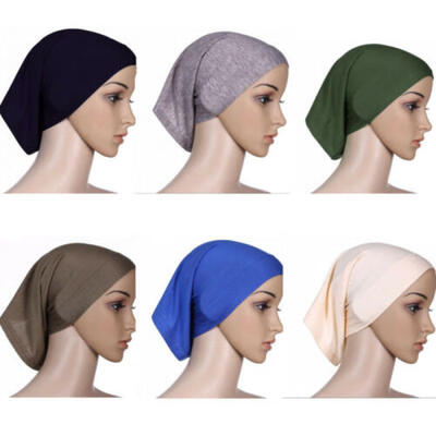 

Womens Under Scarf Tube Bonnet Cap Bone Islamic Head Cover Hijab Hair Wrap