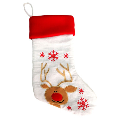 

Gobestart Merry Christmas Plush Tree Hanging Gift Candy Large Socks Decoration