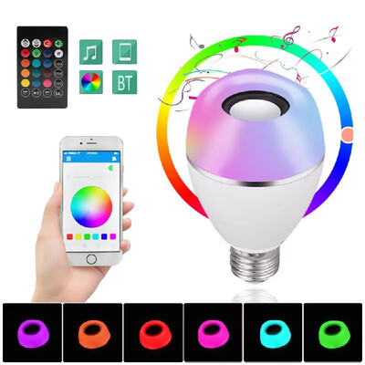 

AC100-240V 6W Intelligent BT42 Connected 2 in 1 Music Speaker Bulb E27 Base with Remote Control Supported Brightness Adjustable D