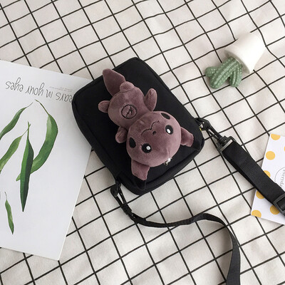 

2019 new cartoon cute child fun than Kaqiu shoulder bag tide casual fashion plush toy girl Messenger bag