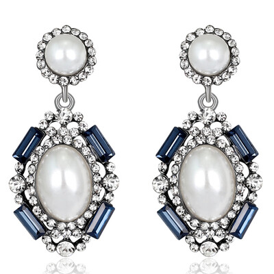 

19 Styles 2019 New Jewelry Exaggerated Rhinestone Crystal Long Drop Earring For Women Statement Gemstone Diamond Earrings Gift