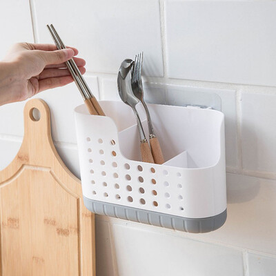 

Toponeto Household Kitchen Cage Cutlery Storage Box Wall-Mounted Chopsticks Tube