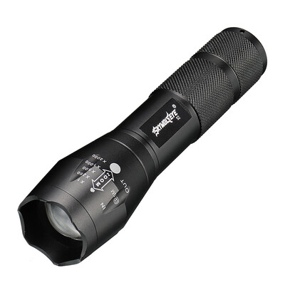 

3Outdoor High Brightness Flashlight Portable T6 LED Zoomable Torch Lights METAL
