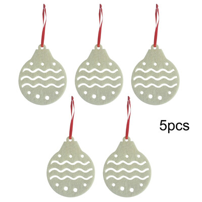 

5Pcs Christmas Gift Cartoon Bowling Tree Shape Decoration Christmas Tree Pendant Set New Year Ornaments