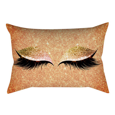 

〖Follure〗Eyelash Out Soft Velvet Cushion Cover 30x50cm Marble Pillow Cases