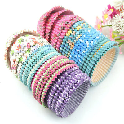 

100Pcs Colorful Paper Cake Cupcake Liner Case Party Wrapper Muffin Baking Cups