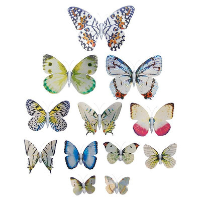 

12Pcs Wall Stickers Colorful PVC Butterfly Shape Wall Decal Sticker Home Living Room Nursery Refrigerator Stickers DIY Art Decorat