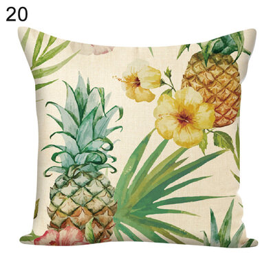 

Flower Green Plants Square Throw Pillow Case Cushion Cover Sofa Bed Car Decor