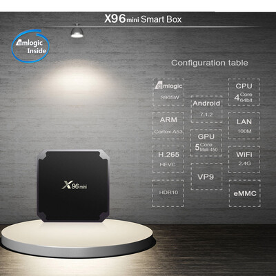 

X96mini Smart Android 712 TV Box Amlogic S905W KODI 176 Home Theater H265 VP9 HDR10 2GB 16GB DLNA WiFi LAN HD Media Player E