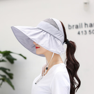 

Hat Female Summer Sun Cap Korean version sunshade cap UV-proof foldable outdoor sunscreen big beach cap