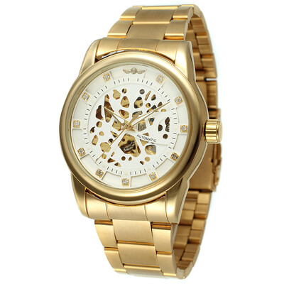 

T-Winner genuine hollow mens mechanical watch mens watch mens mechanical watch steel belt table