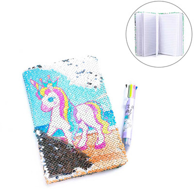 

Magic Sequin Journal Reversible Sequin Office A5 Notebook Mermaid Notepad School Diary