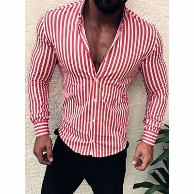 

Luxury Fashion Mens Slim Fit Shirt Long Sleeve Dress Shirts Casual Shirt Tops