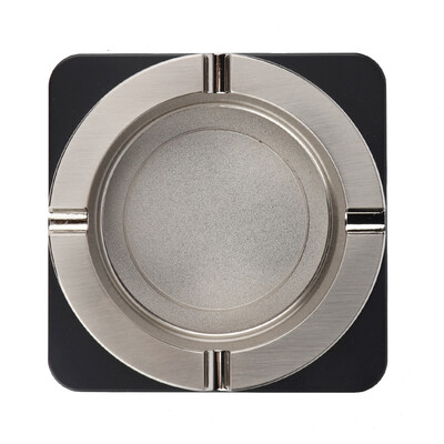 

Greensen PU Leather Square Ashtray Smoking Cigarette Ash Tray Holder for Home Office Bar Cigarette AshtrayAshtray